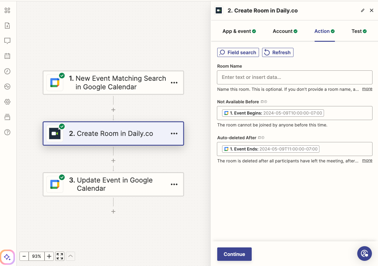 Screenshot of Zapier
