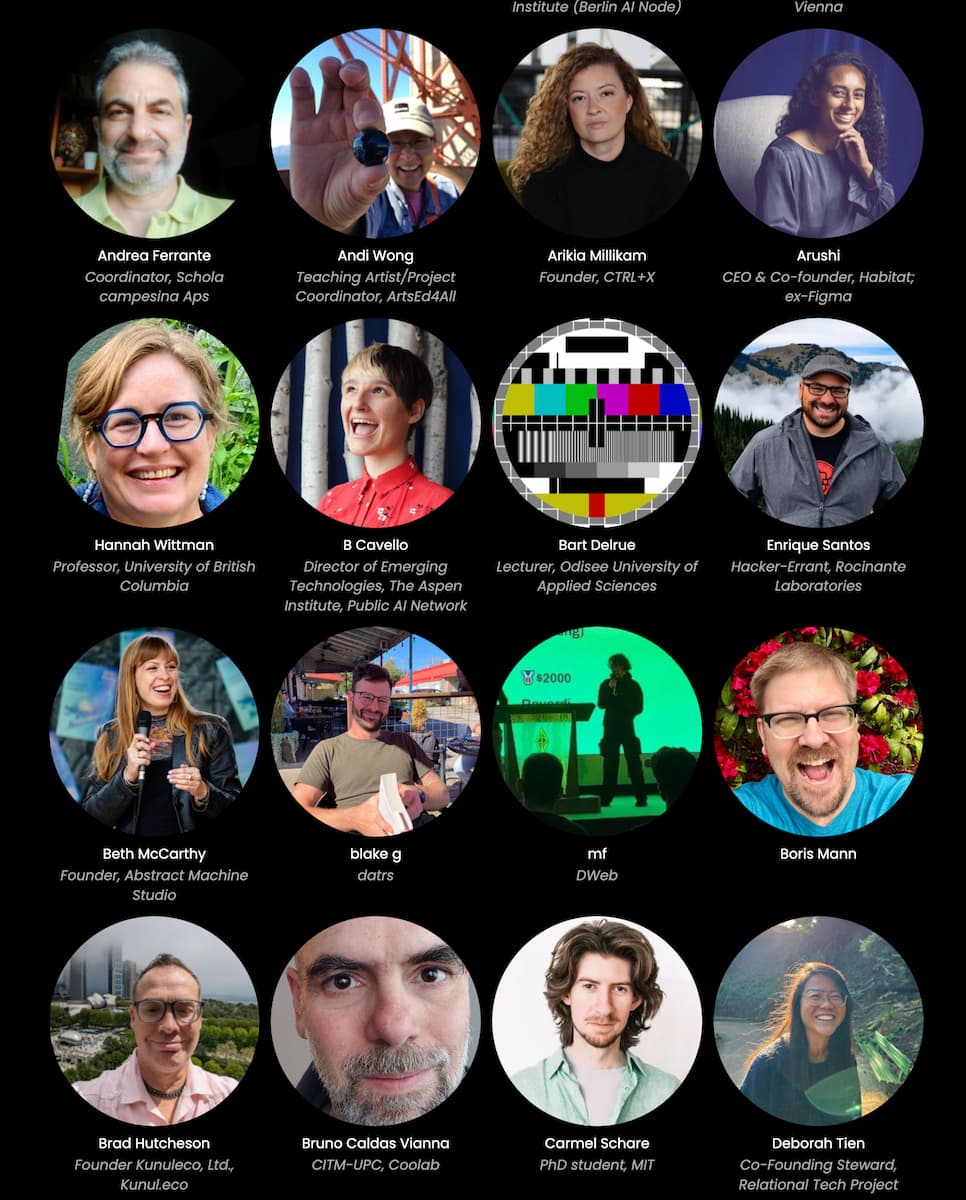 Screenshot of DWebCamp 2026 People page - I'm in the lower right