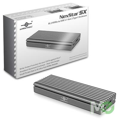 Box and unpacked enclosure with a Memory Express watermark