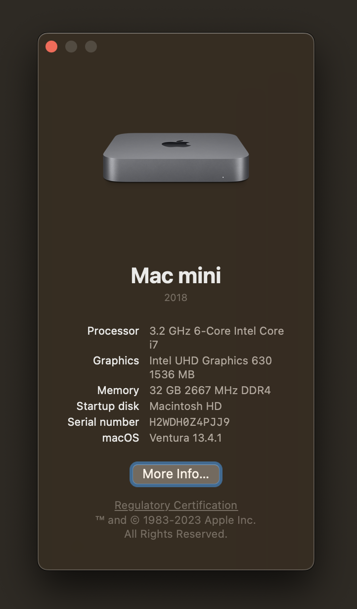 About this Mac