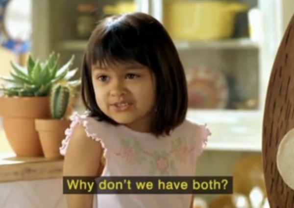 Why not both meme little girl